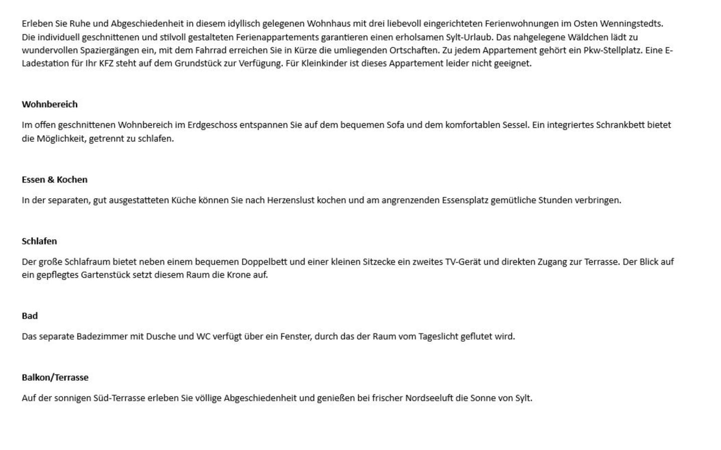 Südwind - Osterweg 51, App. 1 Wenningstedt - Wohnzimmer