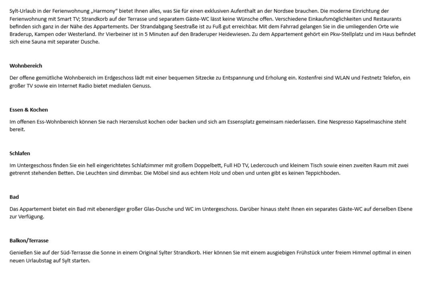 Harmony - Osterweg 52, App. 1 Wenningstedt - Wohnzimmer