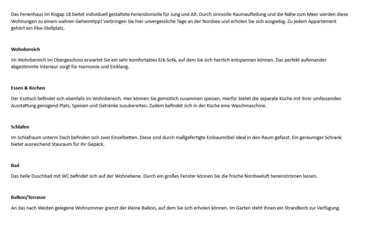 Risgap 18B, App. 7 Wenningstedt - Wohnzimmer