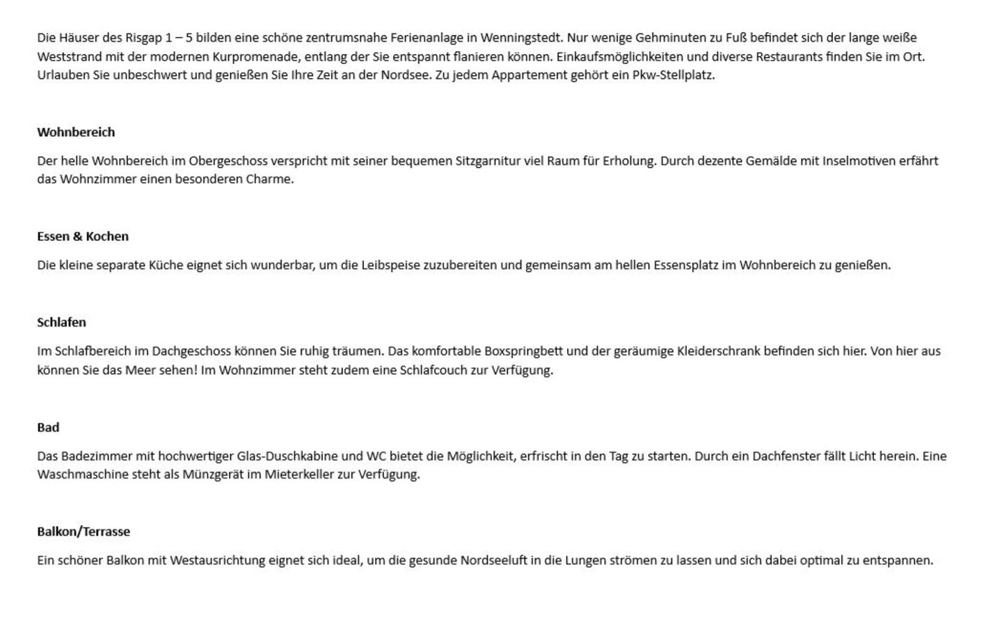  Risgap 1 A, App. 7 Wenningstedt - Wohnzimmer