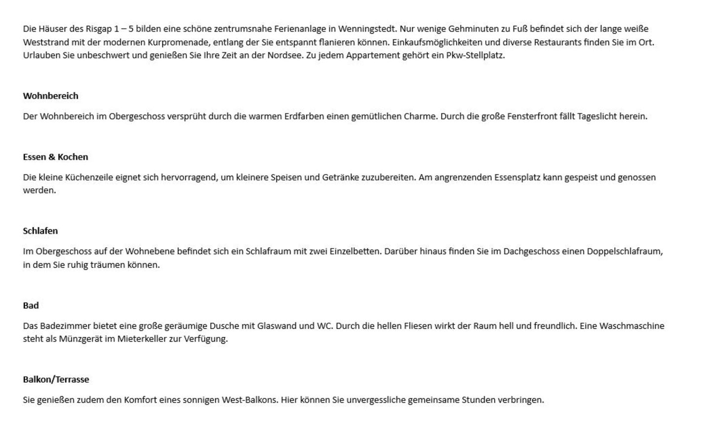 Risgap 3 B, App. 18 Wenningstedt - Wohnzimmer