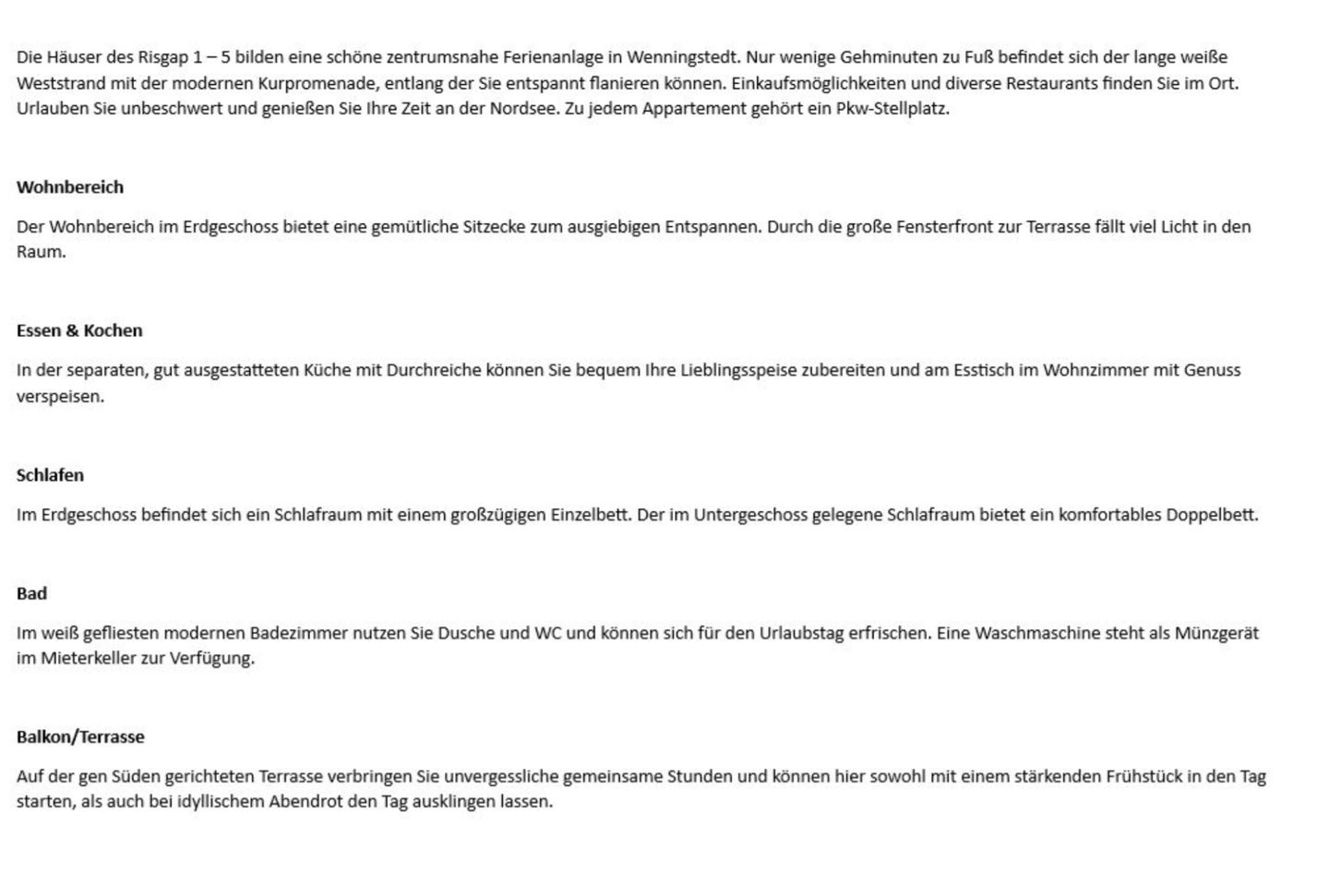  Risgap 5A, App. 25 Wenningstedt - Wohnzimmer