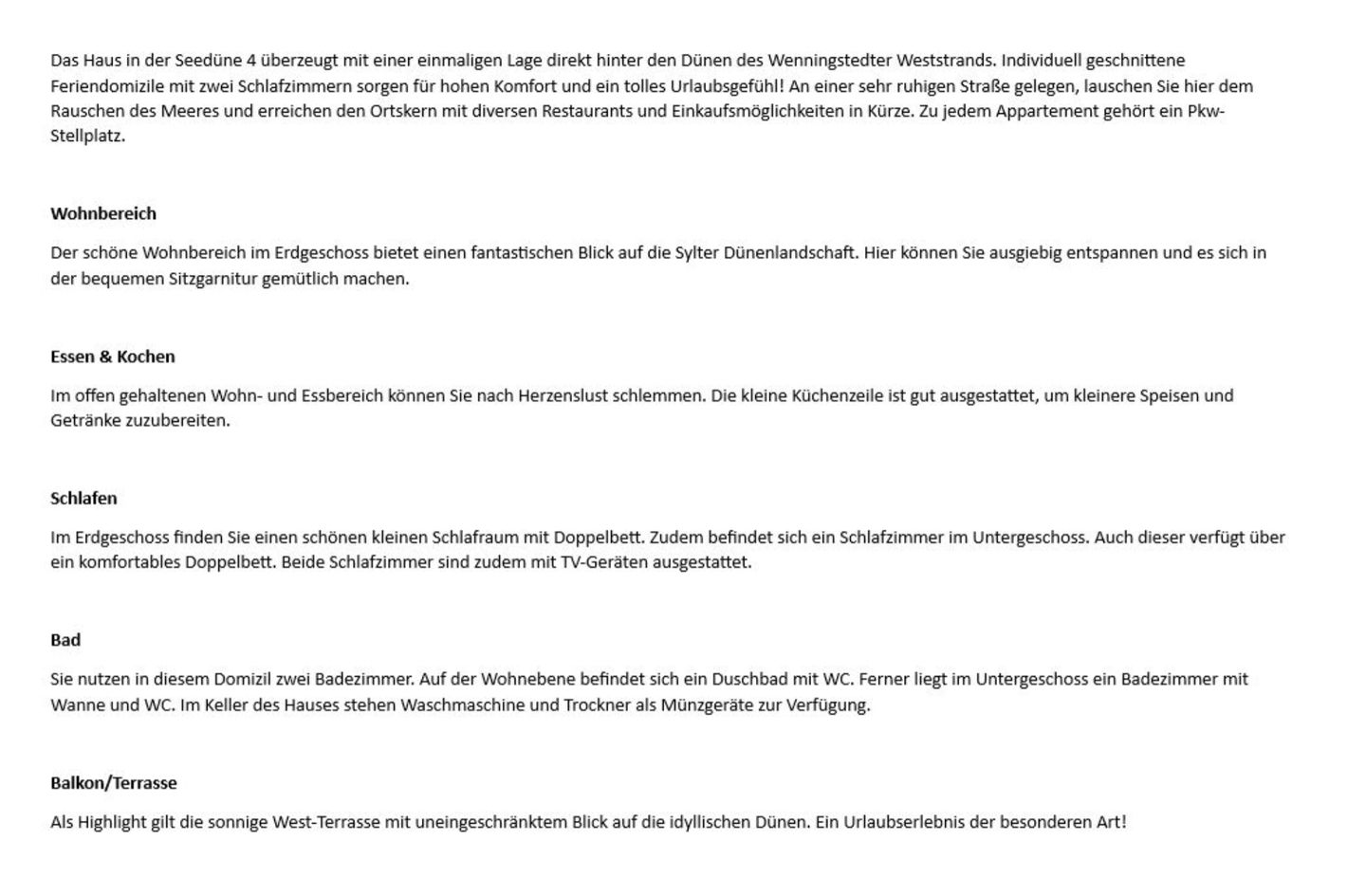  Florentian- Seedüne 4, App. 4 Wenningstedt - Wohnzimmer