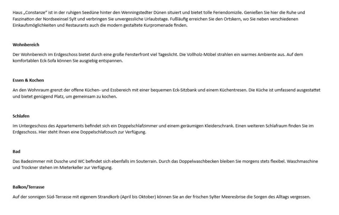  Constanze - Seedüne 19, App. 44 Wenningstedt - Wohnzimmer