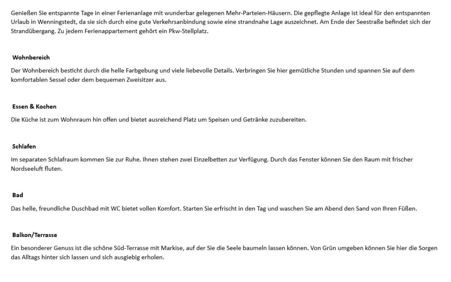 Seestern - Seestr. 4 b, App. 1 Wenningstedt - Wohnzimmer