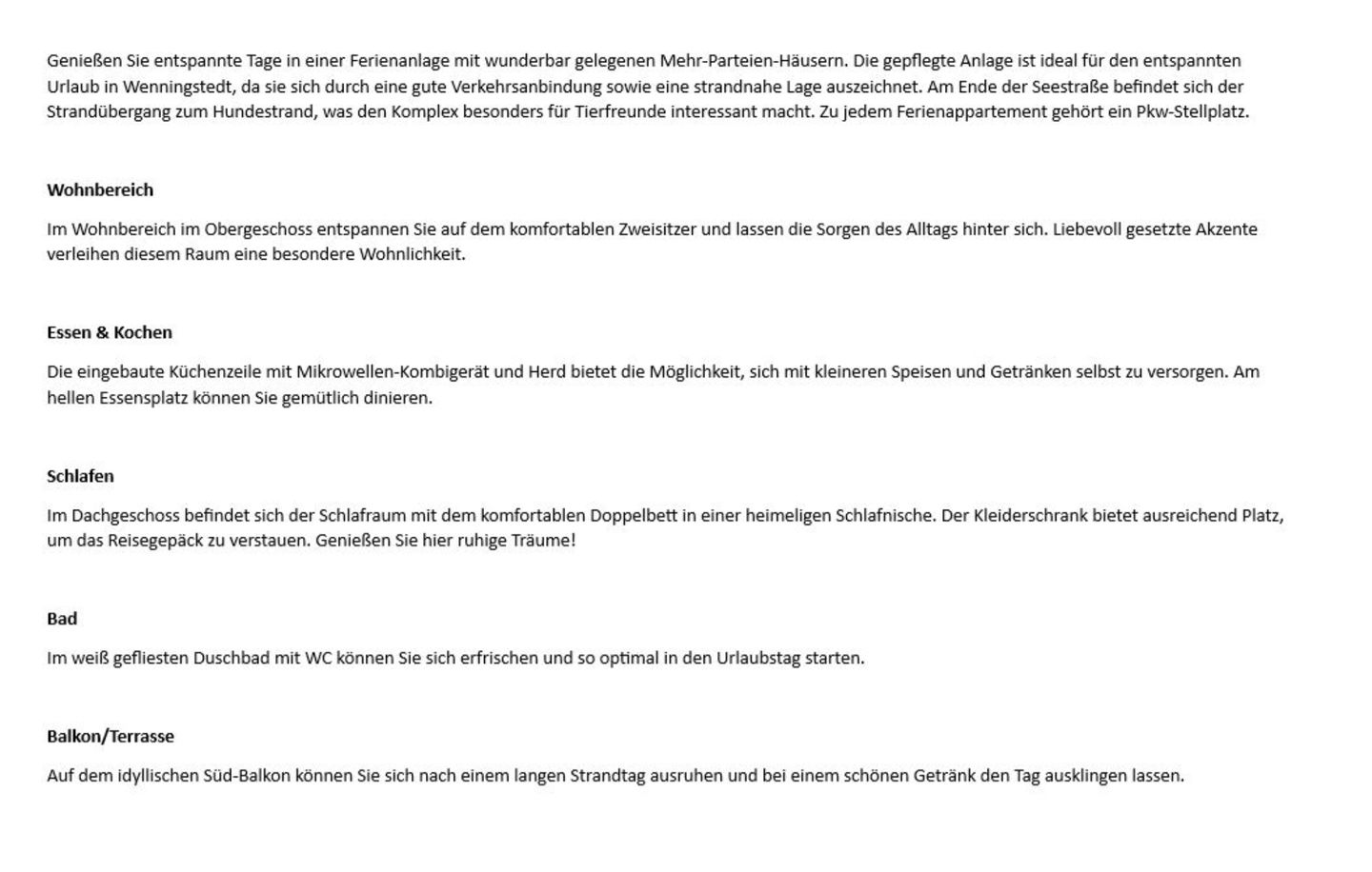 Seestrasse 6 C, App. 20 Wenningstedt - Wohnzimmer