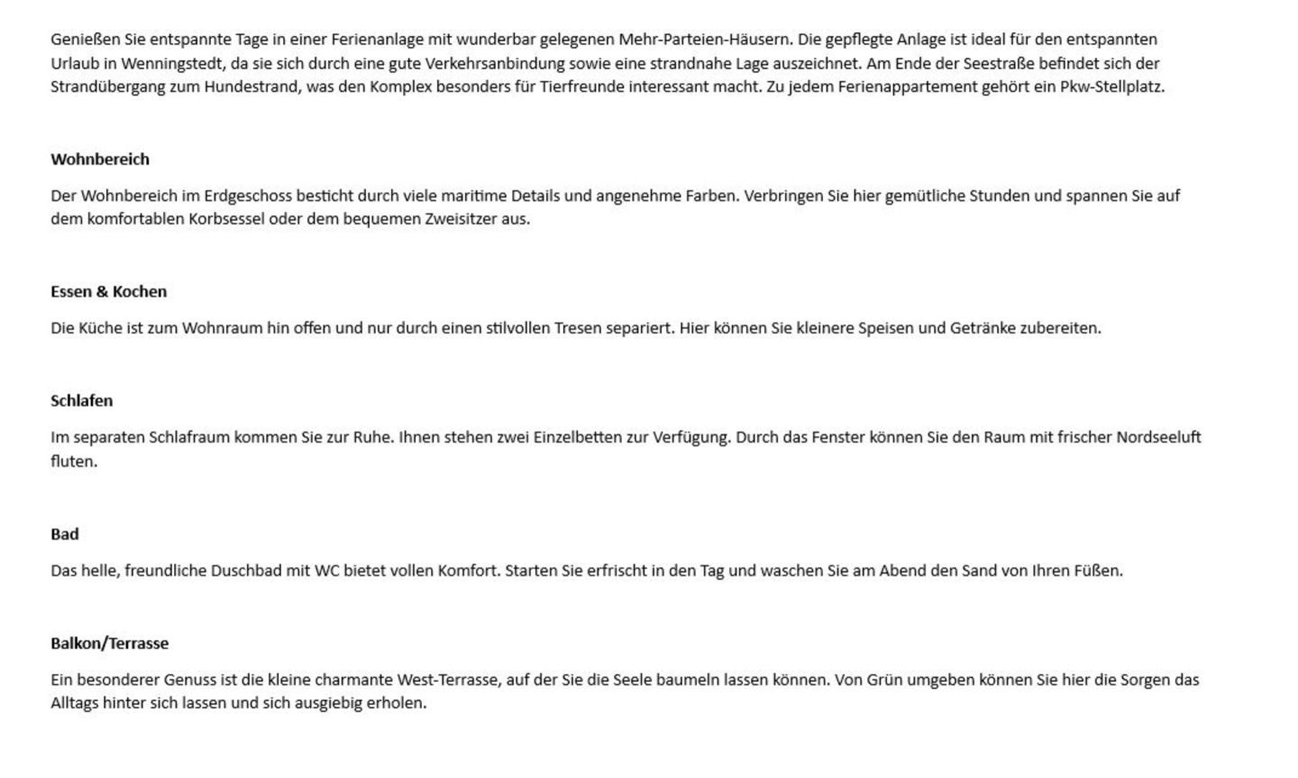 Seestraße 6B , App. 25 Wenningstedt - Wohnzimmer