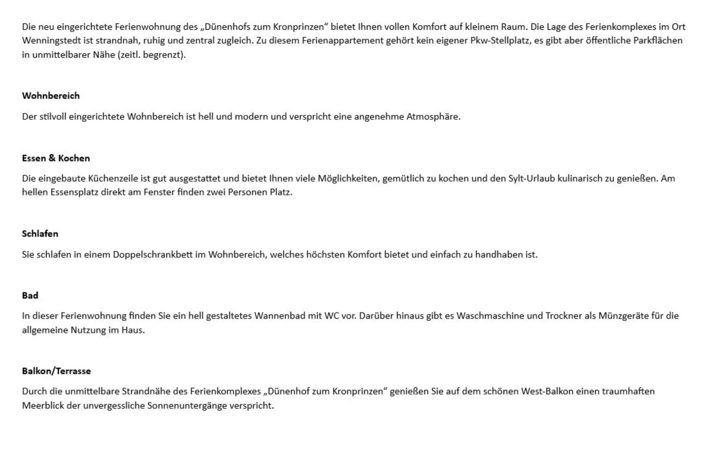 Dünenhof zum Kronprinzen- Seestr. 18, App. 27 Wenningstedt - Wohnzimmer