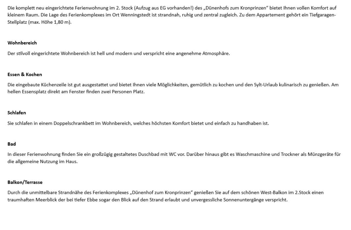 Dünenhof zum Kronprinzen, App. 89 Wenningstedt - Wohnzimmer