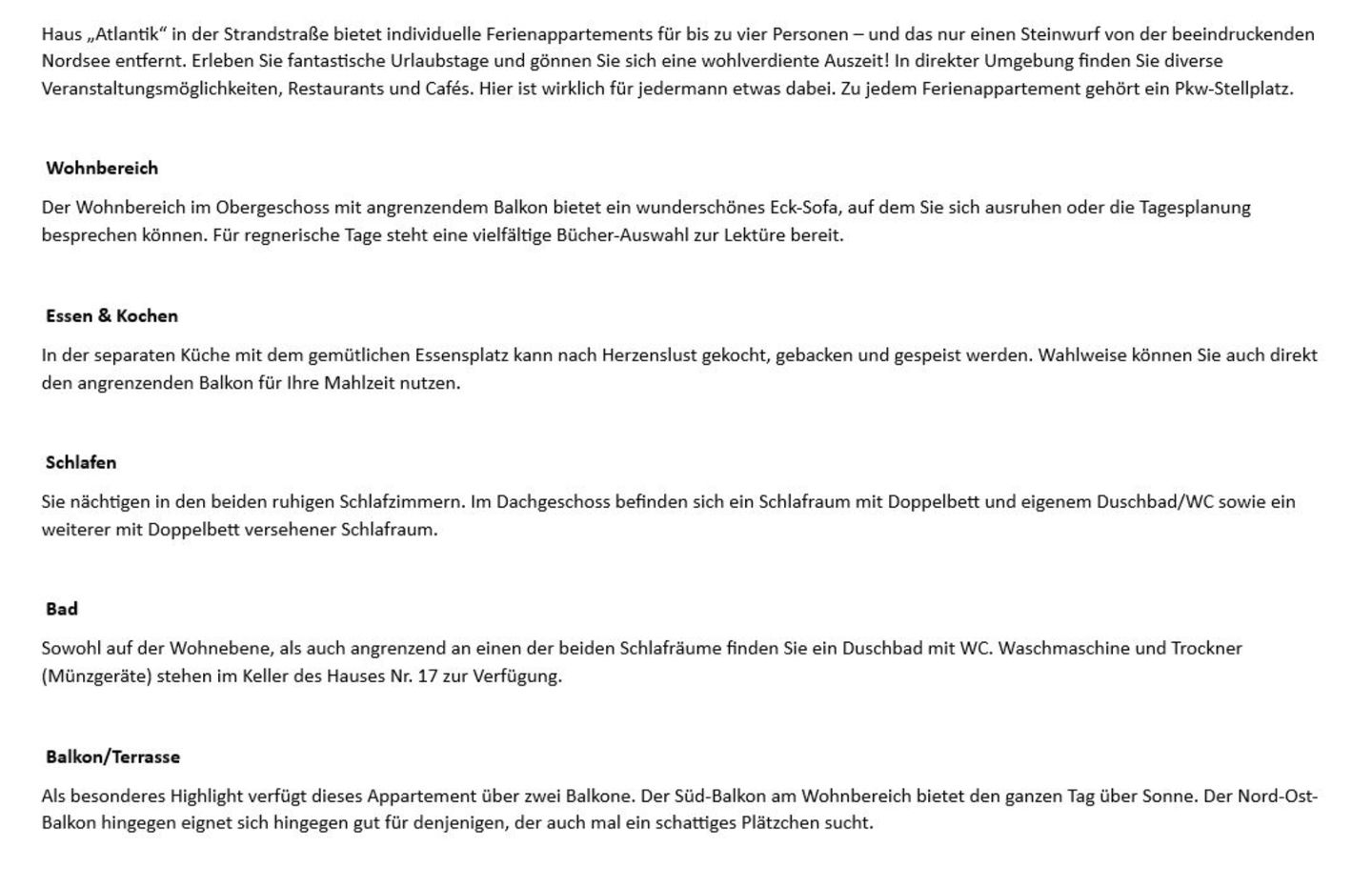 Atlantik - Strandstr. 15, App. 8 Wenningstedt - Wohnzimmer