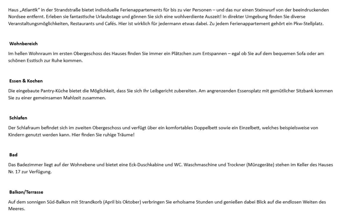 Atlantik  - Strandstr. 15, App. 11 Wenningstedt - Wohnzimmer