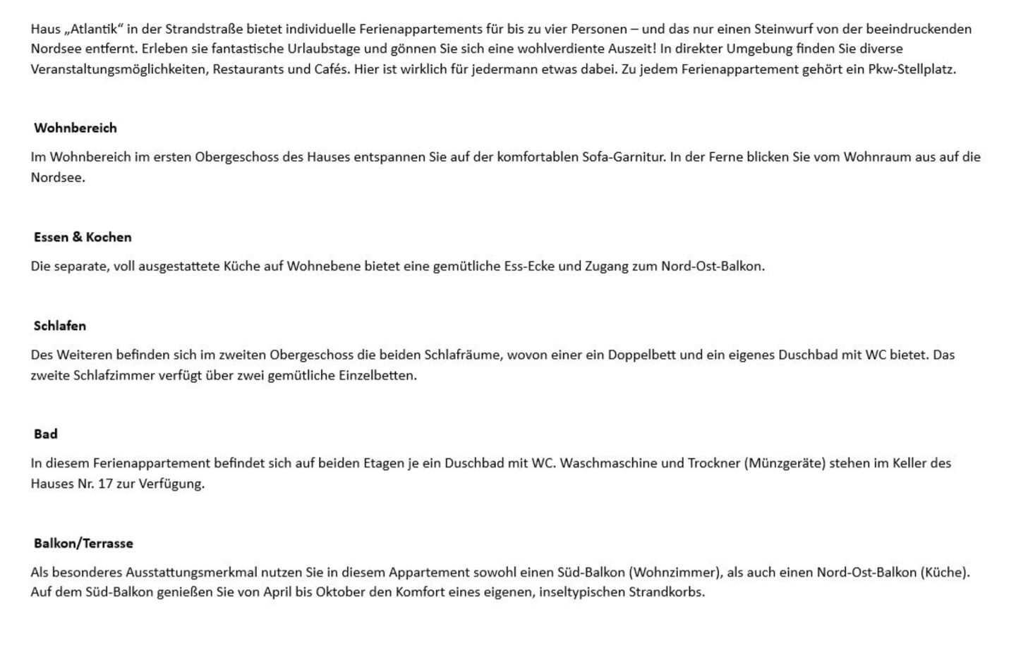 Atlantik - Strandstr. 15, App. 12 Wenningstedt - Wohnzimmer