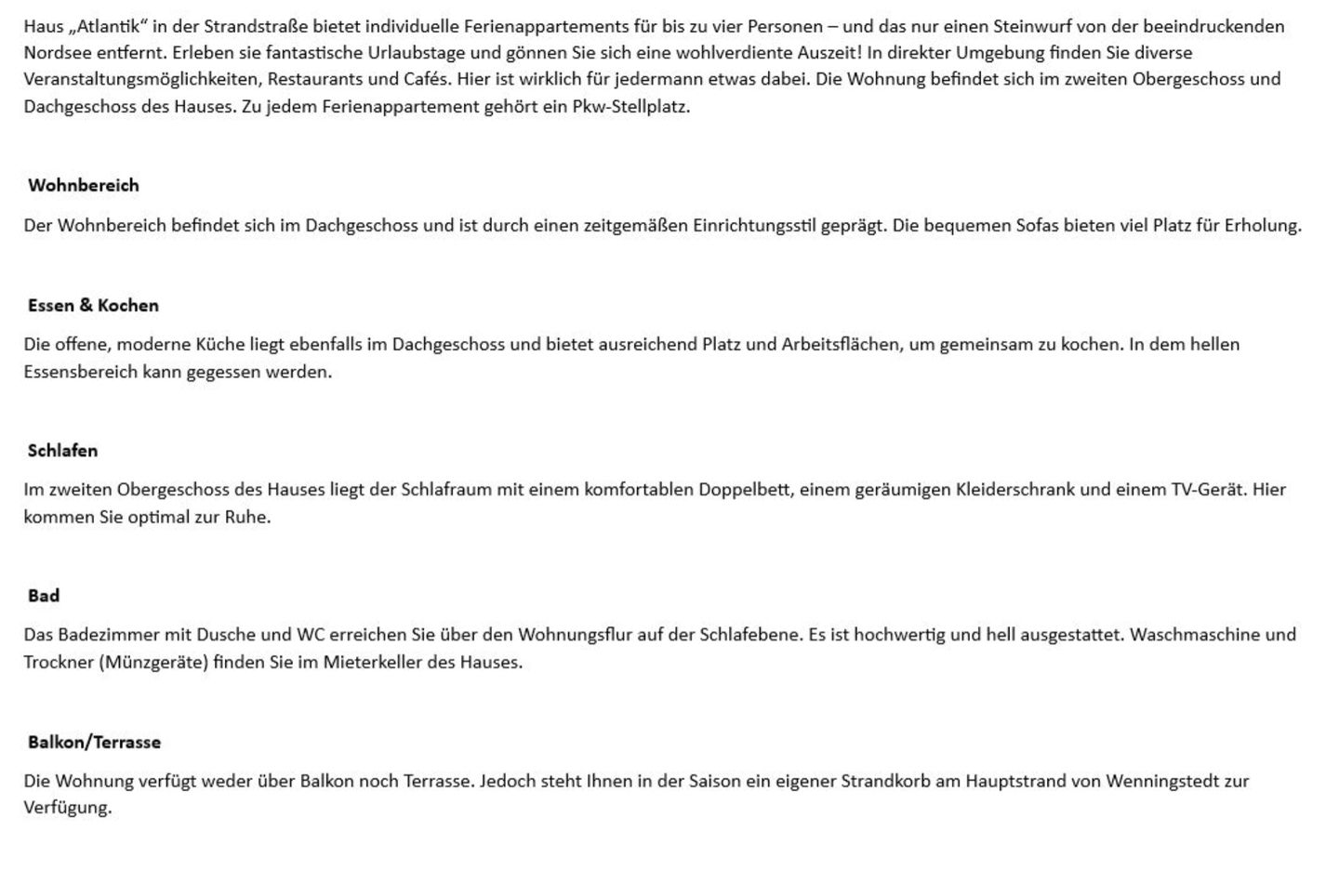 Atlantik  - Strandstr. 17, App. 24A Wenningstedt - Wohnzimmer