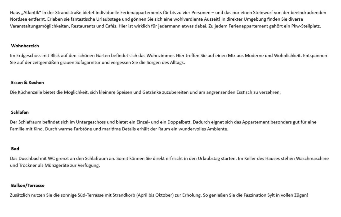 Atlantik  - Strandstr. 17, App. 17 Wenningstedt - Wohnzimmer