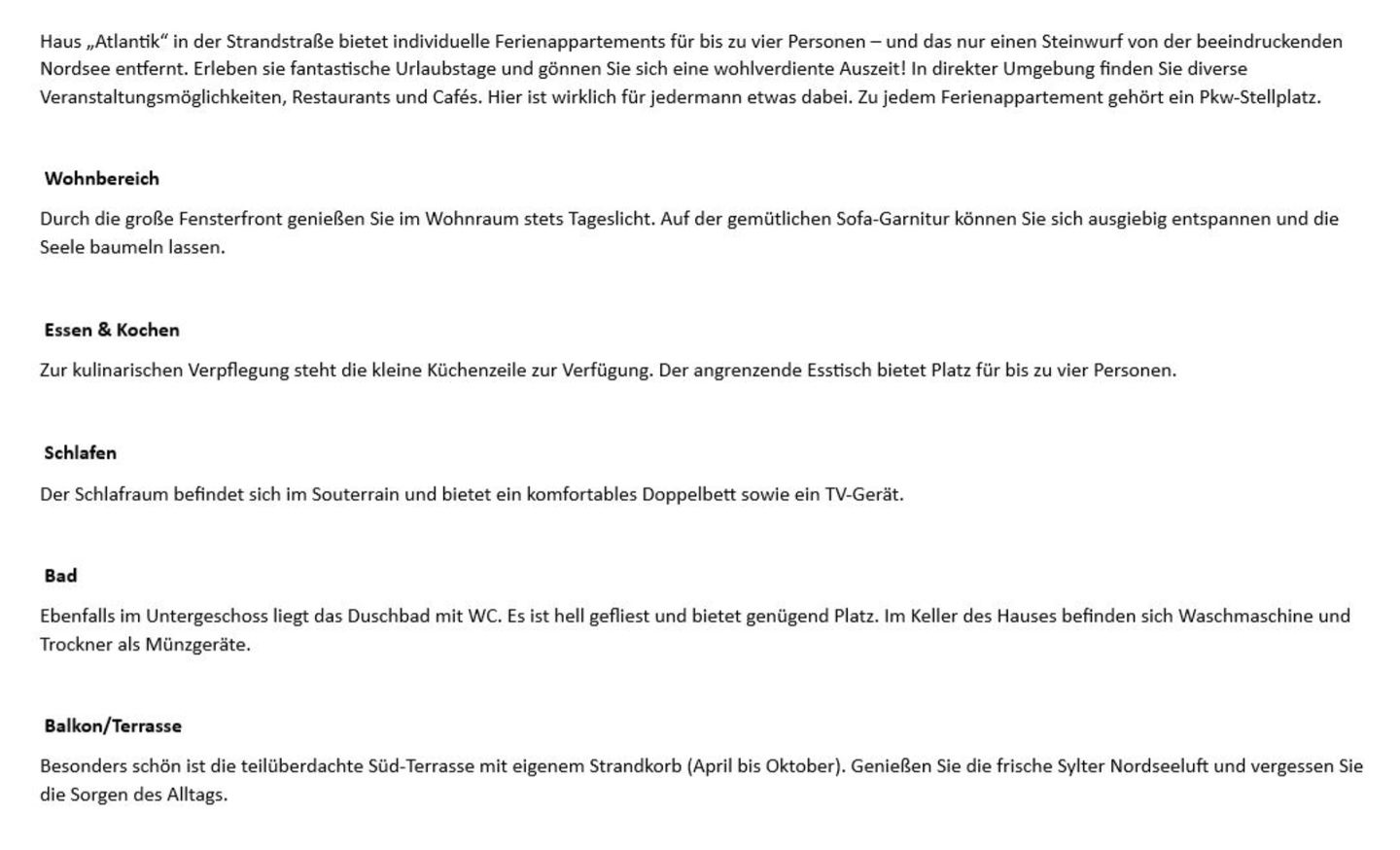 Atlantik   - Strandstr. 17, App. 18 Wenningstedt - Wohnzimmer