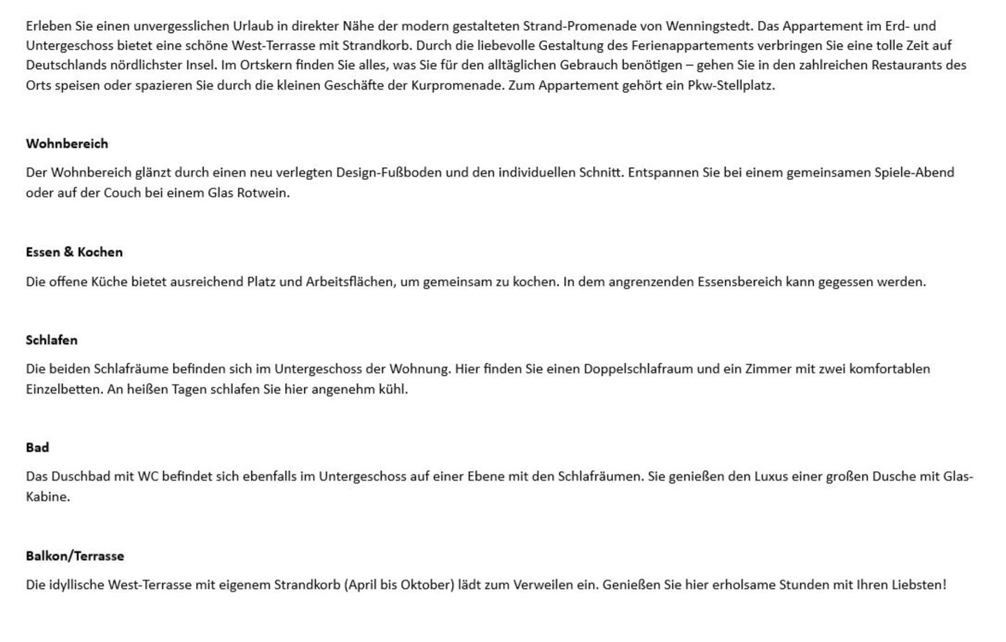 Min Droom   - Strandstr. 20, App. 3 Wenningstedt - Wohnzimmer