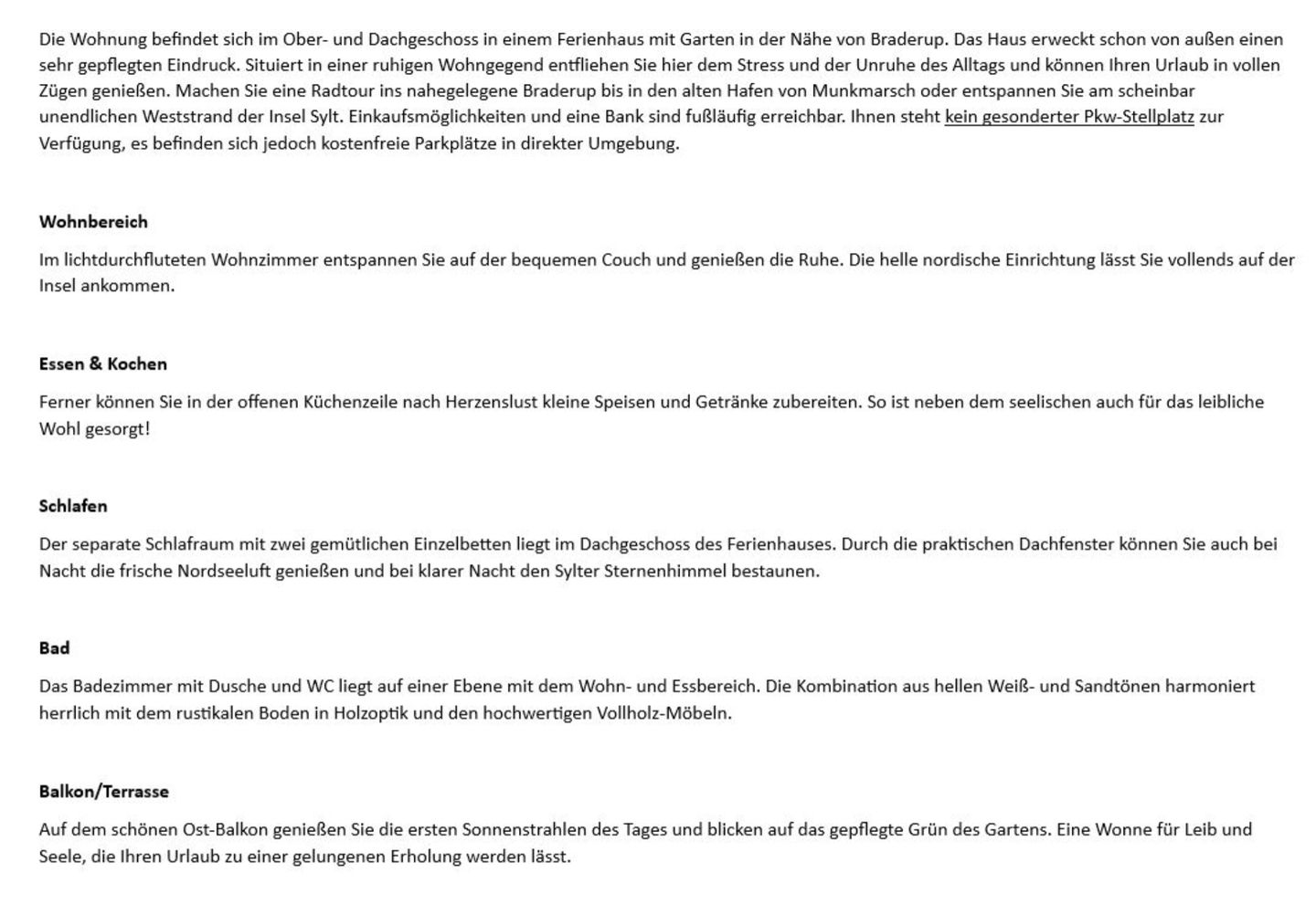 Westerheide 51, App. 1 Wenningstedt - Wohnzimmer