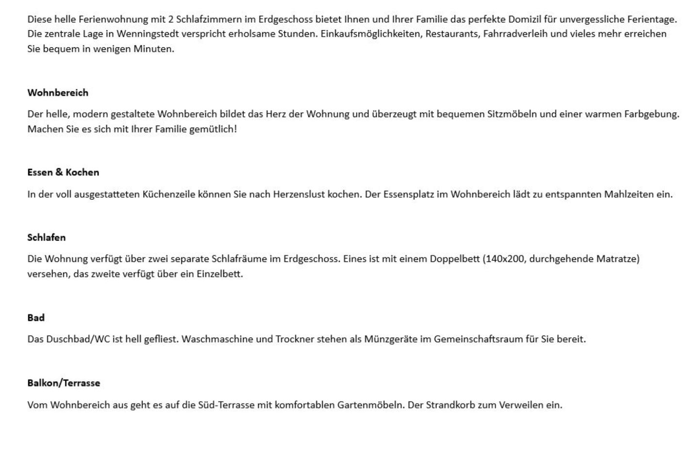 Seesternchen - Westerlandstr. 16, App. 3 Wenningstedt - Wohnzimmer