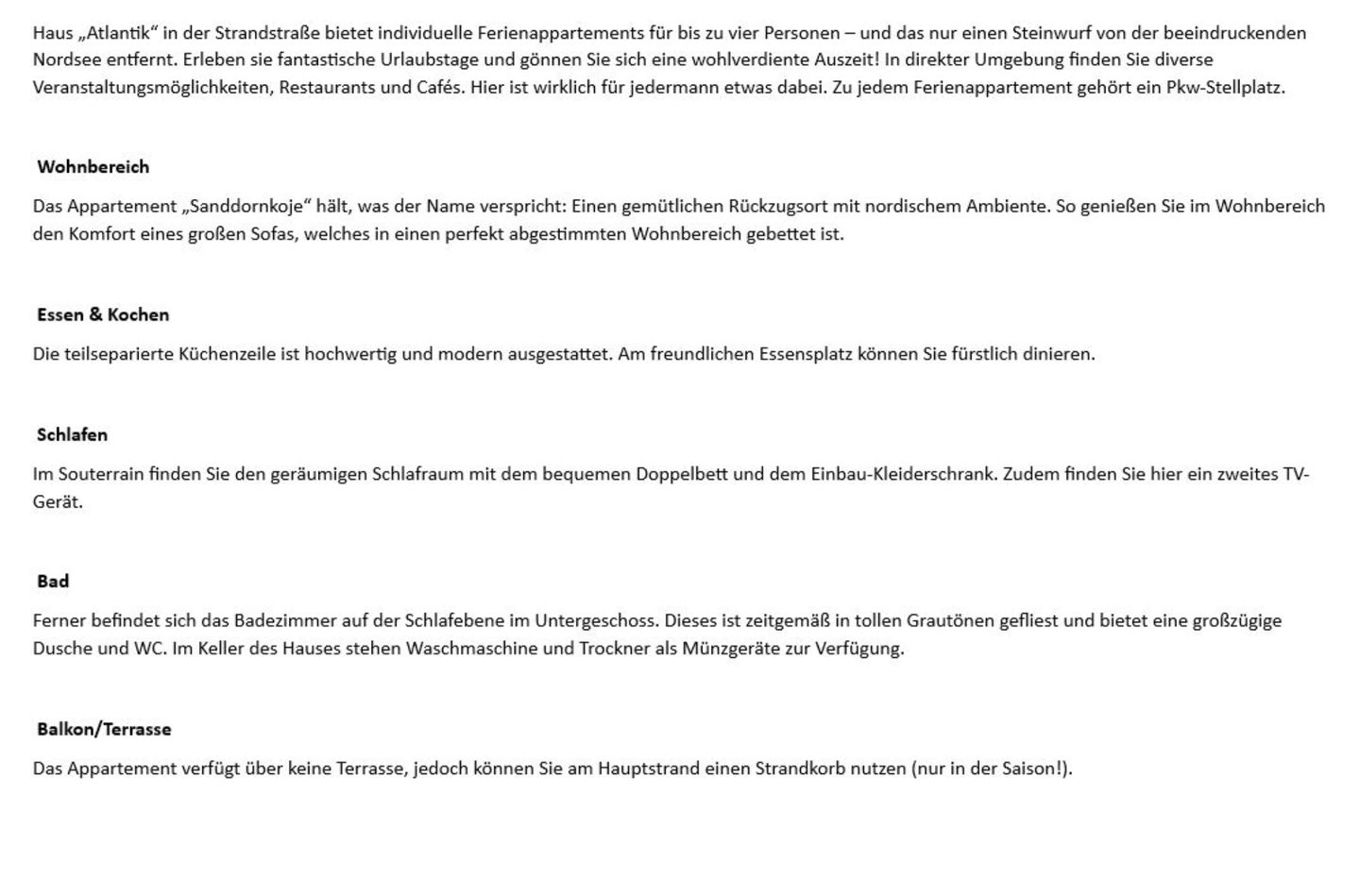  Atlantik   - Strandstr. 17, App. 20 Wenningstedt - Wohnzimmer