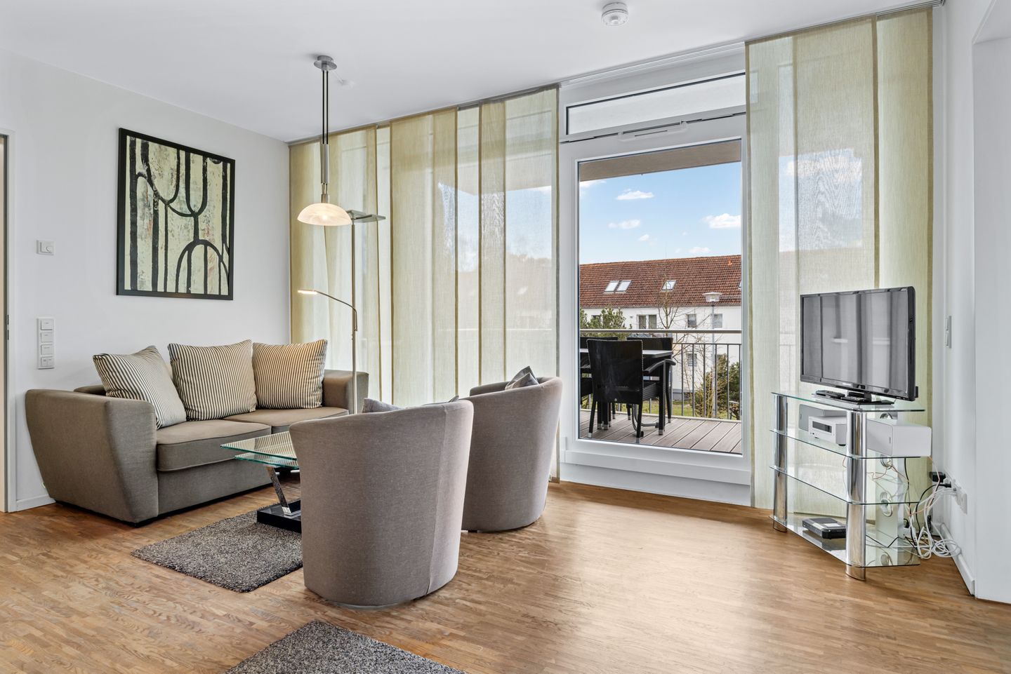 DünenResort Binz DünenResort Binz 114 Rügen - Wohn-Essbereich mit Couch