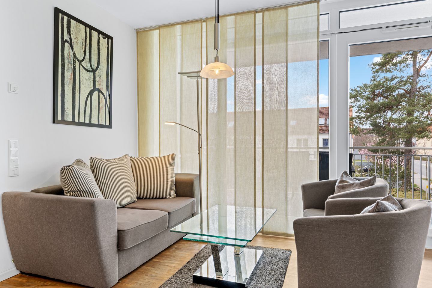 DünenResort Binz DünenResort Binz 114 Rügen - Wohn-Essbereich mit Couch