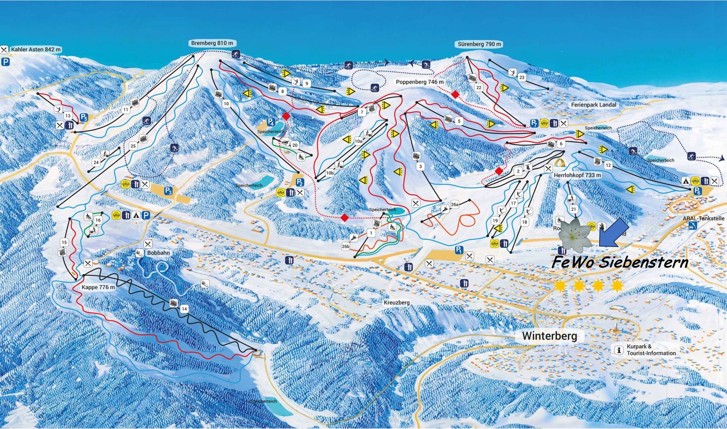  FeWo Siebenstern**** Winterberg - Berge