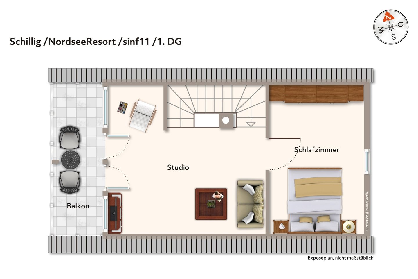 NordseeResort Friesland Ferienhäuser NordseeResort Friesland 11 Schillig - Grundriss