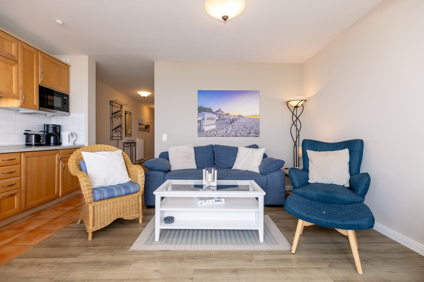 Meeresblick Meeresblick 226 Kühlungsborn - Wohn-Essbereich mit Küchenzeile