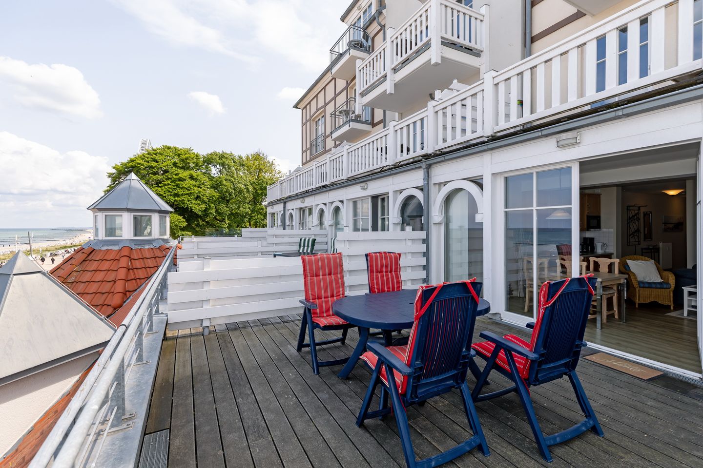 Meeresblick Meeresblick 226 Kühlungsborn - Balkon mit Zugang zum Wohn-Essbereich