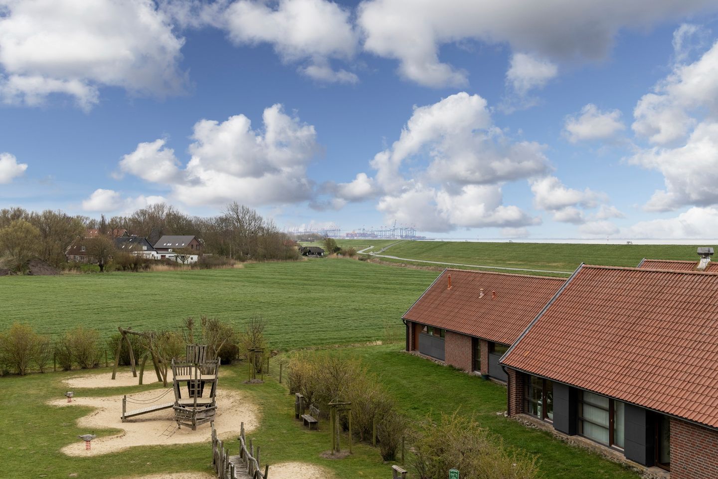 Resort Deichgraf Resort Deichgraf 27-13 Wremen - Balkon mit Ausblick