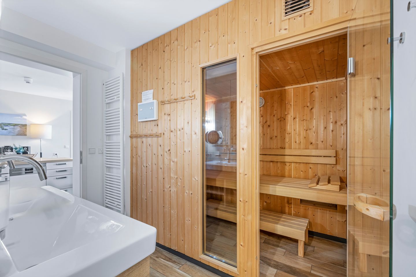 Resort Deichgraf Resort Deichgraf 27-14 Wremen - Badezimmer mit Sauna