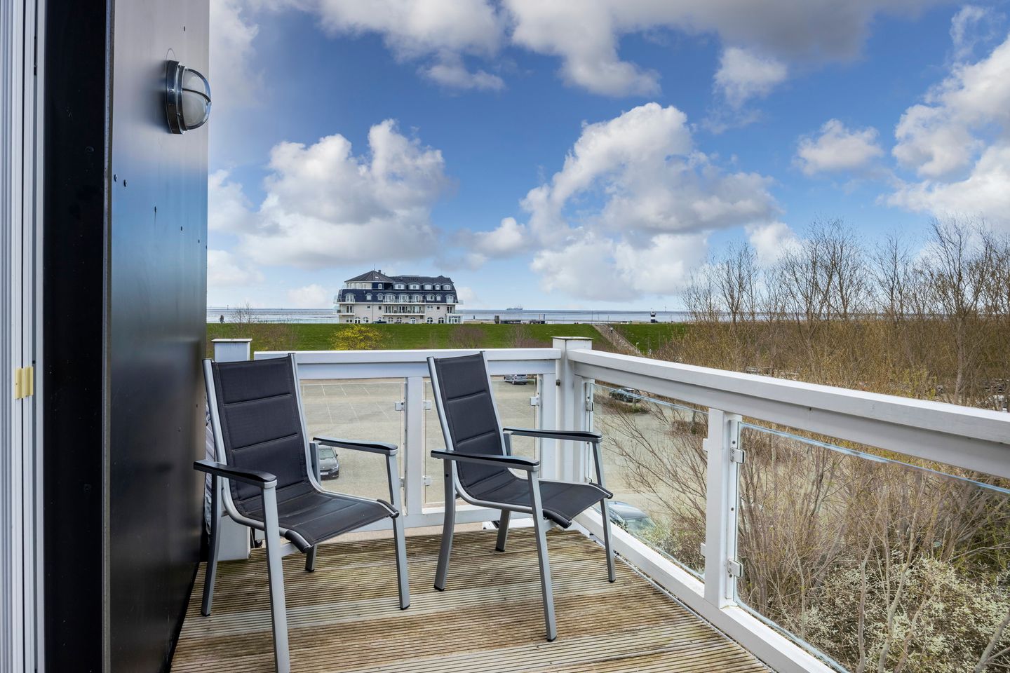 Resort Deichgraf Resort Deichgraf 27-20 Wremen - Balkon mit Meerblick