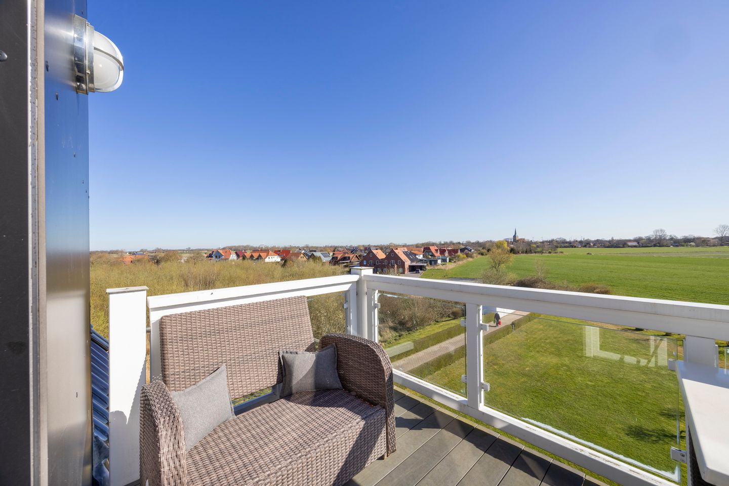 Resort Deichgraf Resort Deichgraf 27-21 Wremen - Balkon mit Ausblick