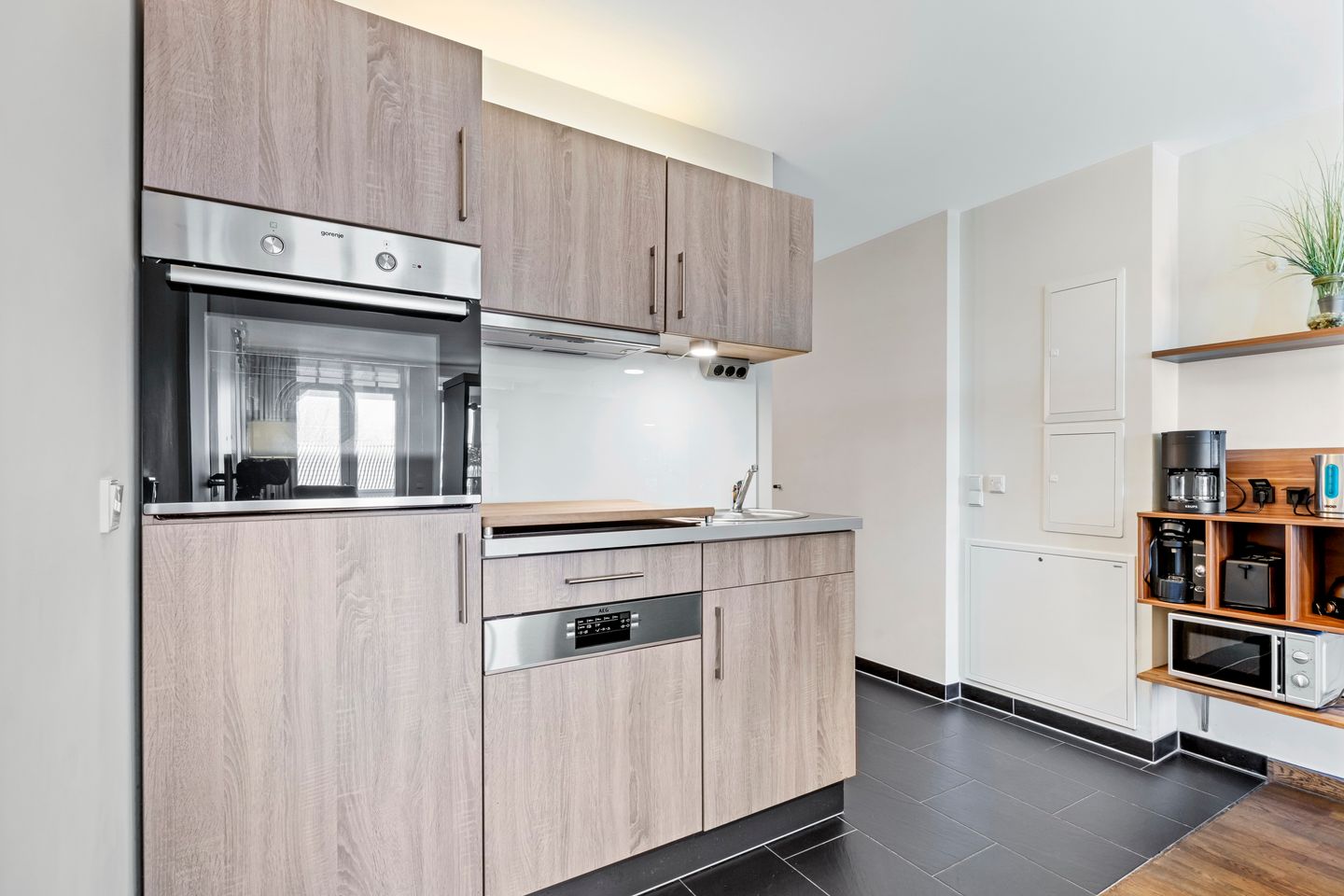 Resort Deichgraf Resort Deichgraf 31-11 Wremen - Küchenzeile mit Backofen