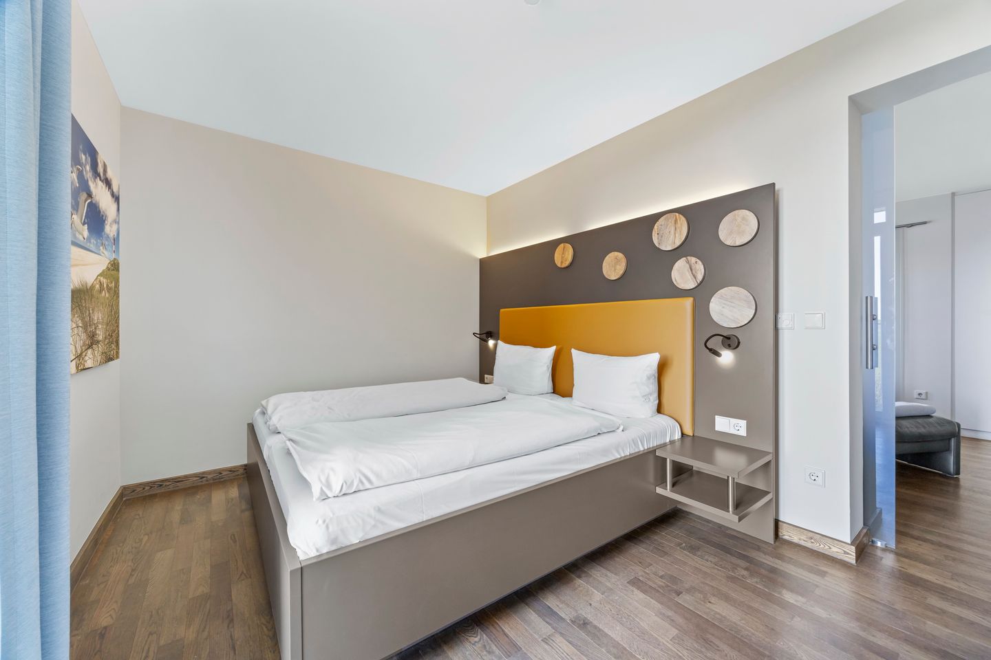 Resort Deichgraf Resort Deichgraf 31-11 Wremen - Schlafzimmer mit Doppelbett