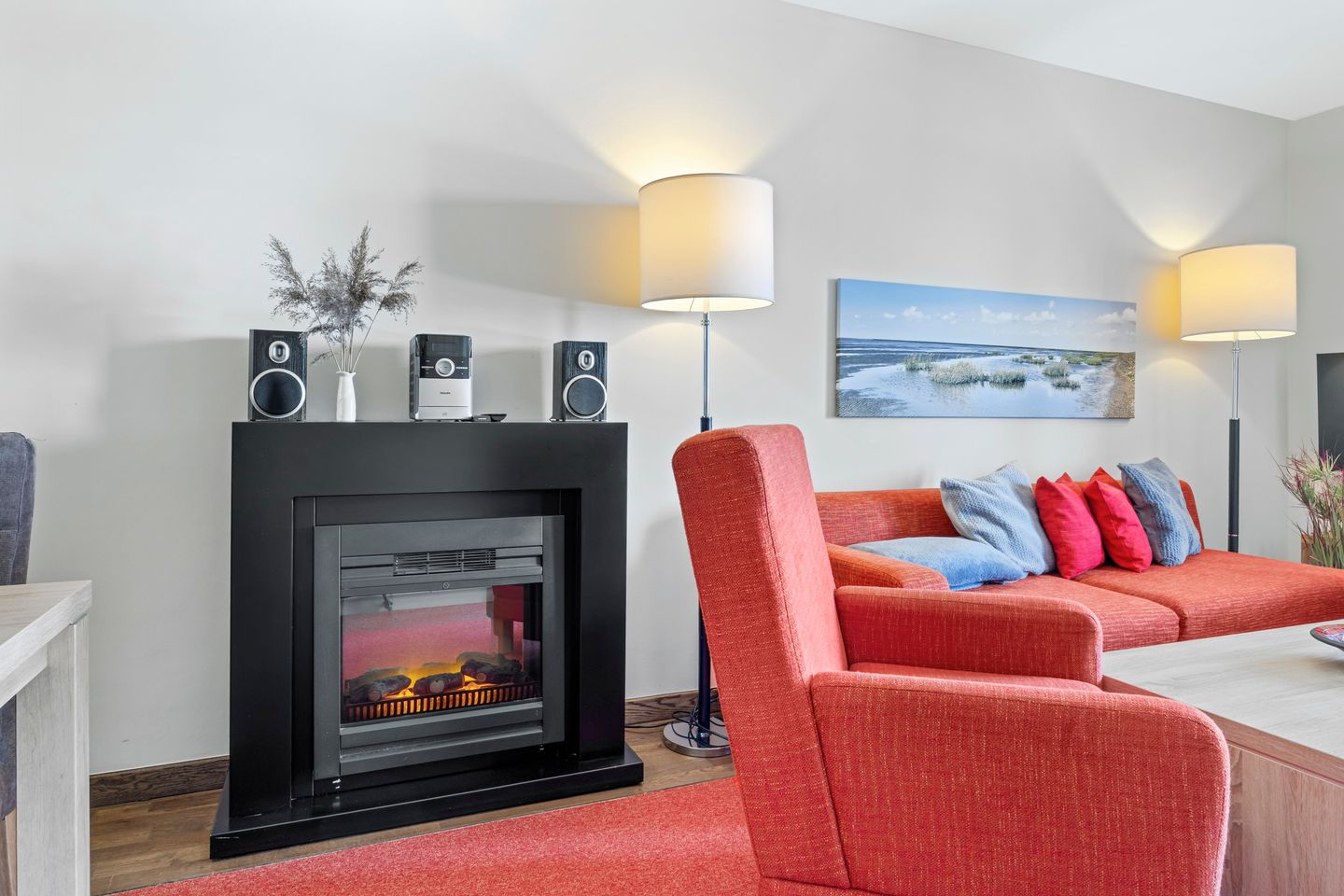 Resort Deichgraf Resort Deichgraf 31-13 Wremen - Wohnbereich mit Couch