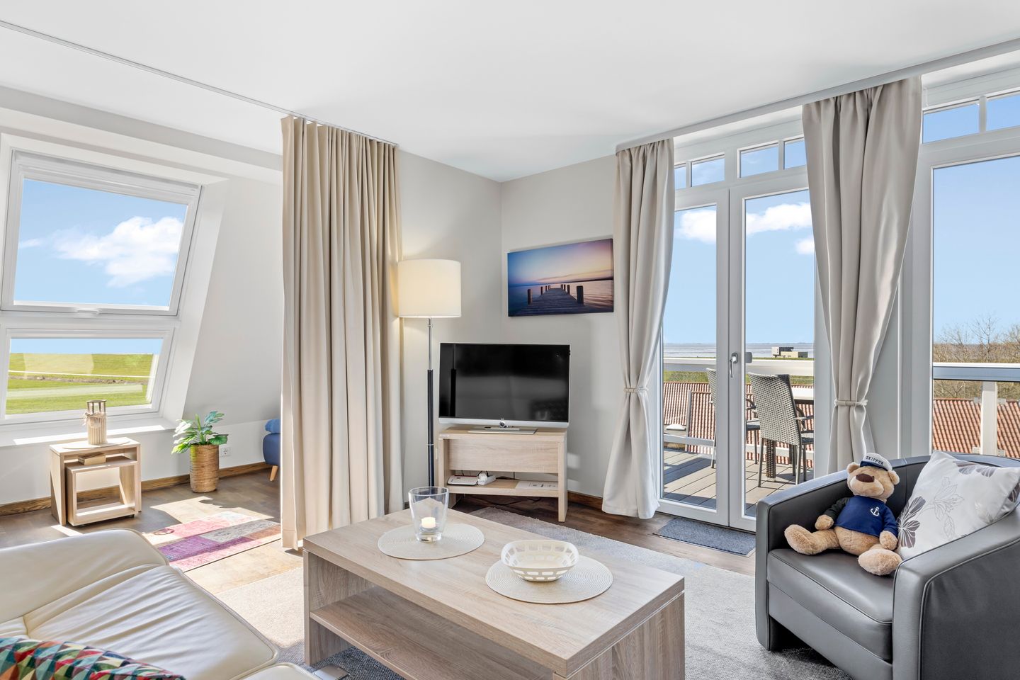 Resort Deichgraf Resort Deichgraf 31-21 Wremen - Wohnbereich mit Ausblick