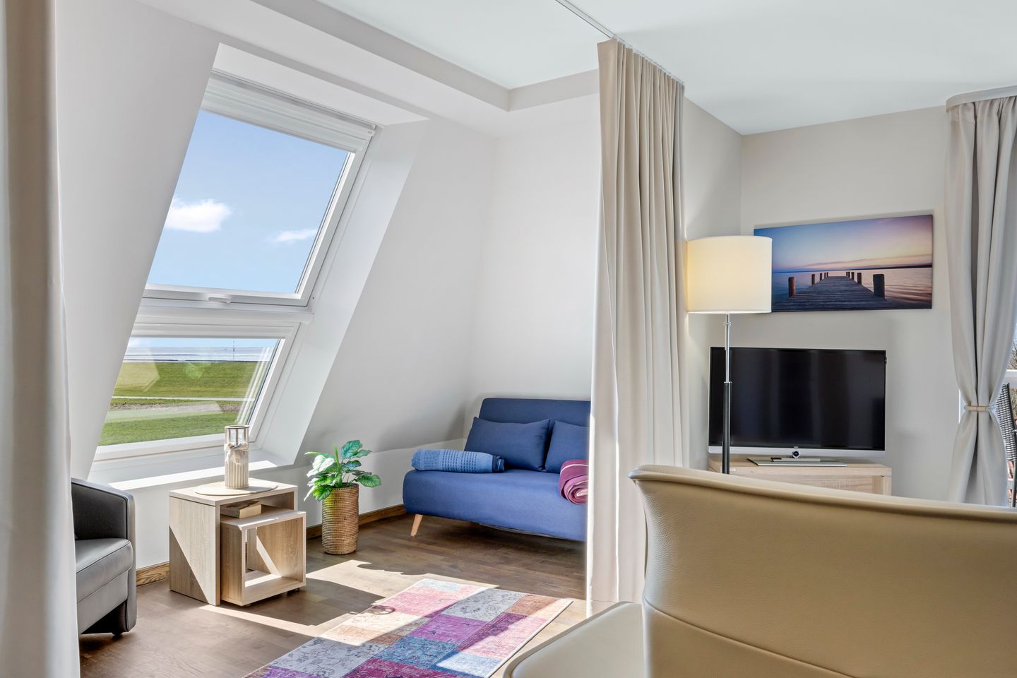 Resort Deichgraf Resort Deichgraf 31-21 Wremen - Wohnbereich mit Nische