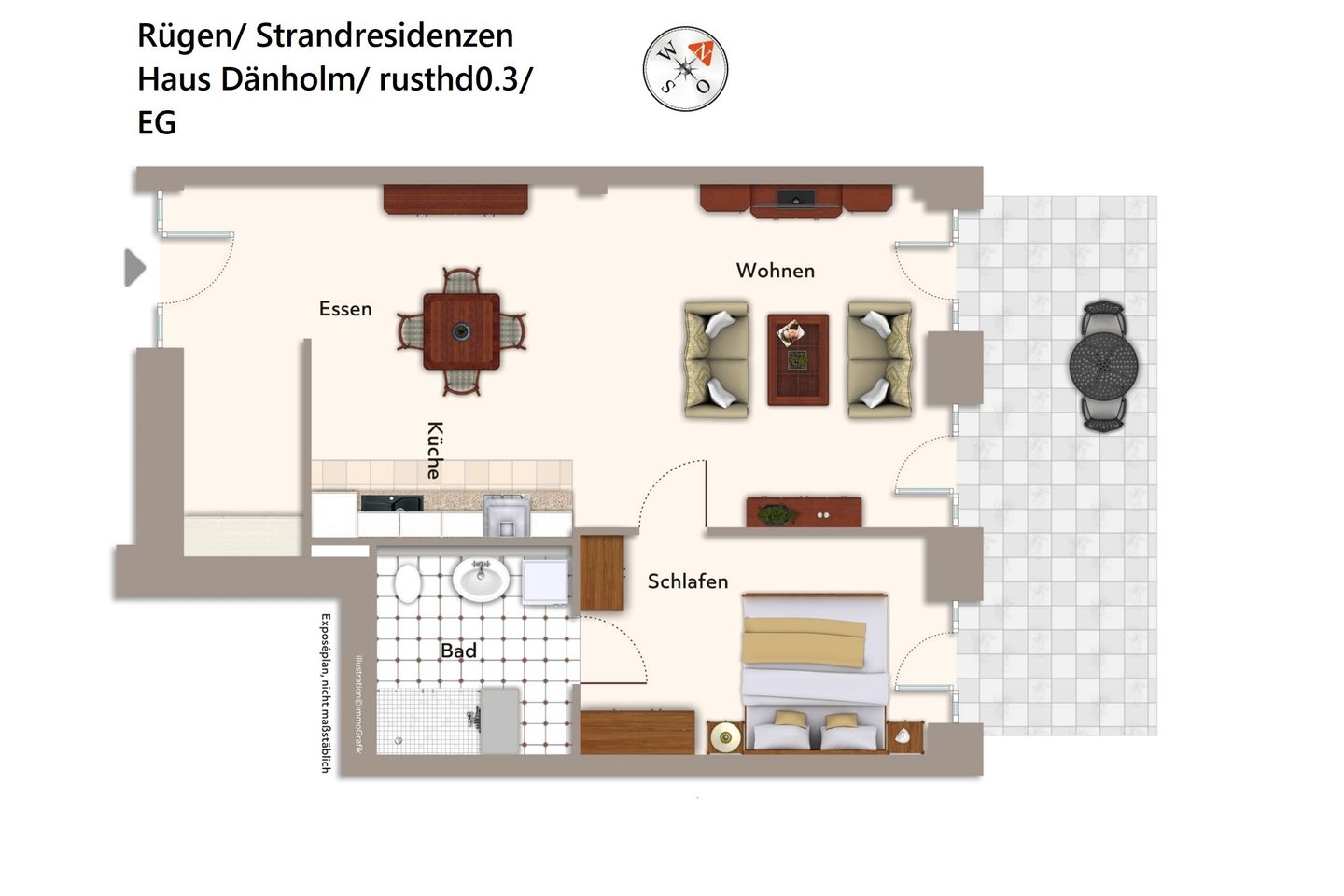 Strandresidenzen Binz-Prora Strandresidenzen Binz-Prora D0.3 Rügen - Grundriss