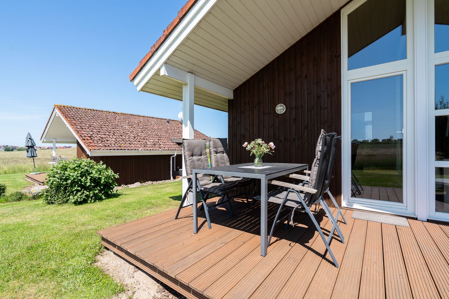  Hof Ruhleben - Haus Muschelsucher Neustadt in Holstein - Terrasse