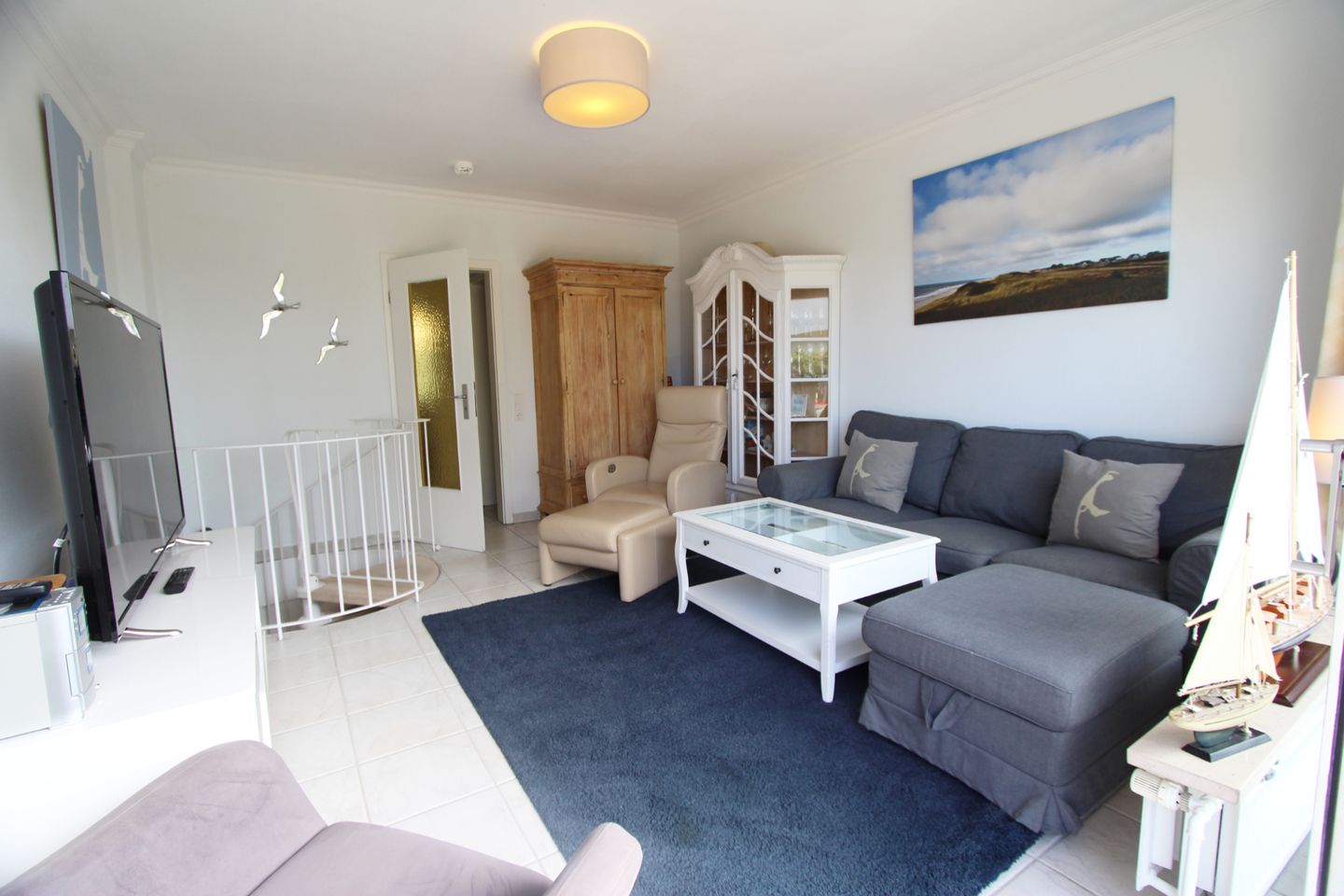 Seewievke - Fernsicht 10b, App. 3 Wenningstedt - Wohnzimmer