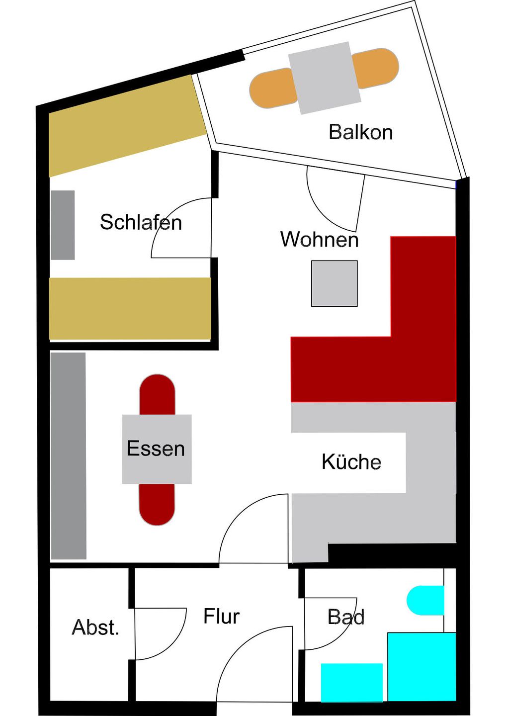 Prinz Hamlet App.126 Pelzerhaken - Grundriss