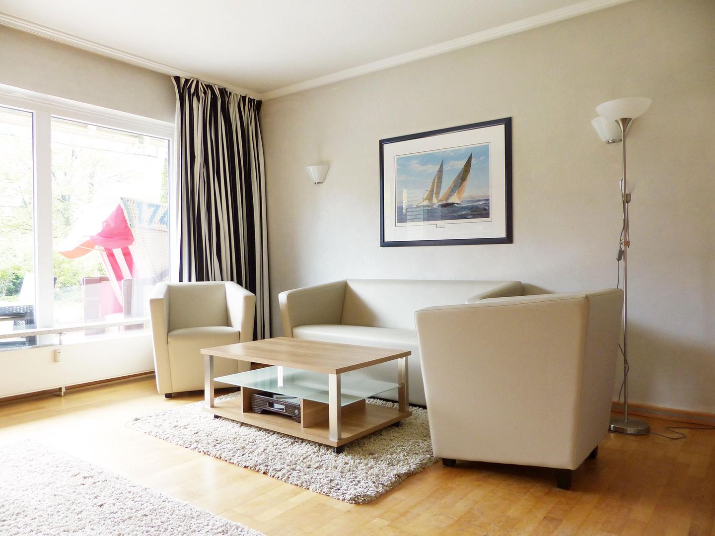 Haffkamp 22 Achterdeck  - Wohnzimmer