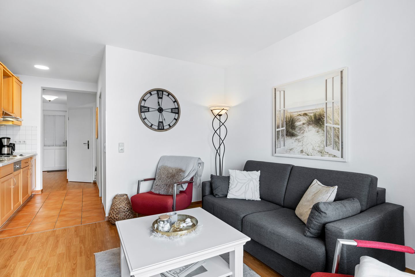 Meeresblick Meeresblick 308 Kühlungsborn - Wohn-Essbereich mit Couch