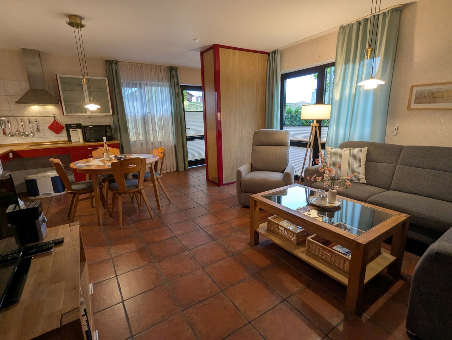 Haus Ekke Nekkepenn II, Whg. D2 Wyk auf Föhr - Wohnzimmer