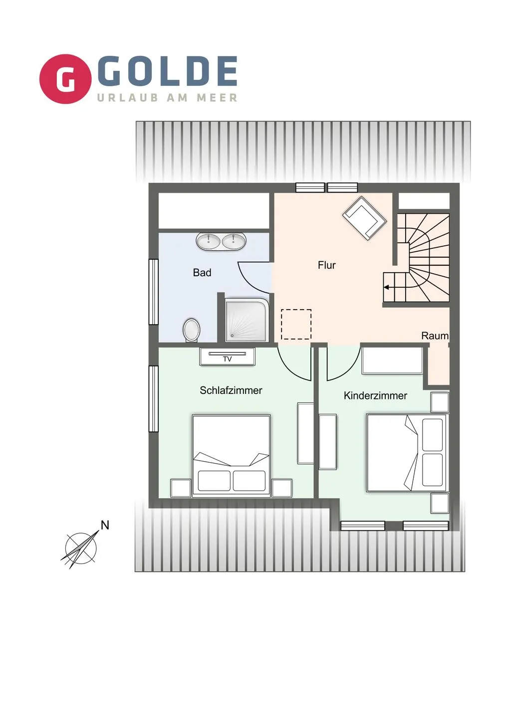 Lütt Medehop Ferienhaus Lütt Medehop Tating bei SPO - Grundriss