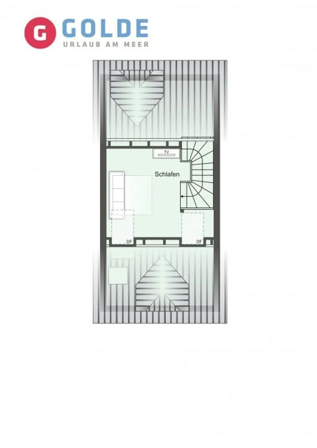 Quartier Deich-4 Ferienhaus Quartier Deich 4 Deichgold SPO Ording - Grundriss