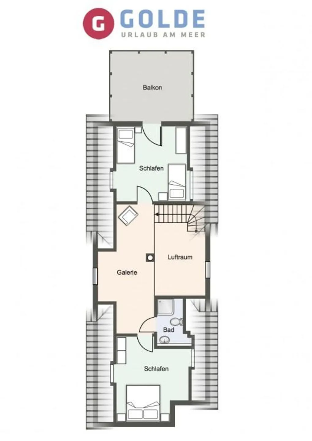 Fischerhaus am Strand Reetdachhaus Friesenhaus SPO Ording - Grundriss