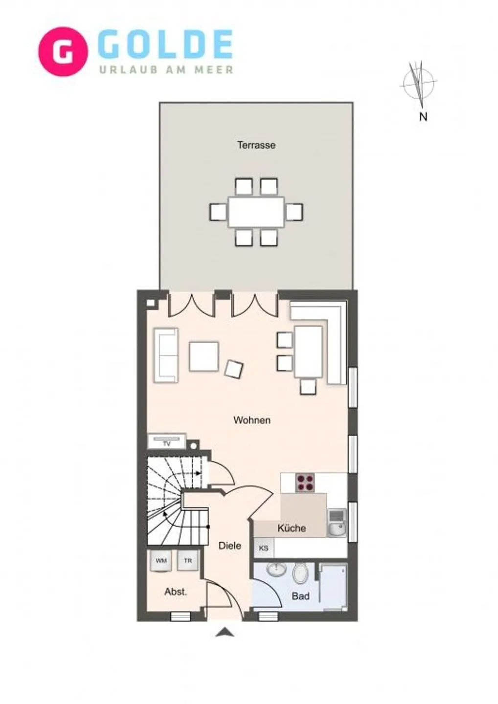 Reetdachhaus Hygge Reetdachhaus Hygge SPO Dorf - Grundriss