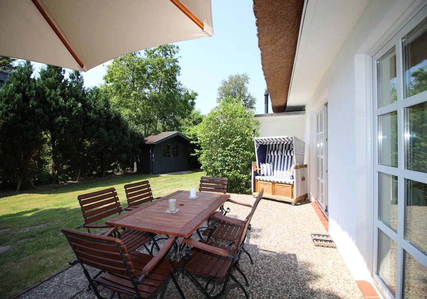 Haubarg Reetdachhaus Lüttje Haubarg SPO Dorf - 